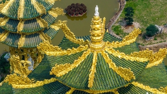 Chùa trên cánh đồng làng