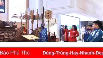 Trưng bày nhiều hiện vật, tư liệu Chuyên đề Tín ngưỡng thờ cúng Hùng Vương ở Phú Thọ