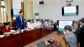 សន្និសីទពិភាក្សាអំពីវឌ្ឍនភាពនៃការរៀបចំគម្រោង “អភិវឌ្ឍន៍ហេដ្ឋារចនាសម្ព័ន្ធប្រែប្រួលអាកាសធាតុសម្រាប់តំបន់ជនជាតិភាគតិចនៅខេត្ត Yen Bai, Son La និង Ha Giang”។