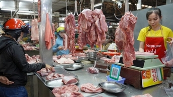 Chỉ số giá thịt lợn tăng 3,58% so với tháng trước
