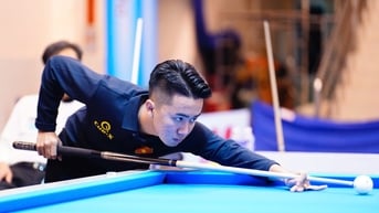 Tài năng trẻ billiards Việt Nam lại tỏa sáng, đi tiếp ở World Cup billiards TP.HCM