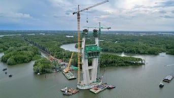 Diện mạo cầu có nhịp chính dài nhất Đông Nam Á sau gần 2 năm thi công