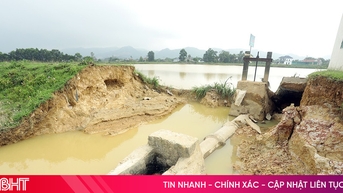 Lo lắng khi đập Hà chưa được khắc phục sau sạt lở