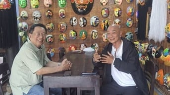 Nghệ nhân vẽ mặt thiện - làm từ thiện