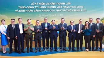Thủ tướng dự Lễ kỷ niệm 30 năm thành lập Tổng Công ty Hàng không Việt Nam