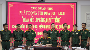 Cục Quân nhu phát động thi đua đột kích chào mừng Đại hội Đảng bộ