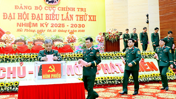 Đảng bộ Cục Chính trị Quân khu 3 tổ chức thành công Đại hội đại biểu lần thứ XII, nhiệm kỳ 2025 - 2030