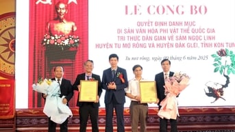 Công bố Quyết định sâm Ngọc Linh huyện Tu Mơ Rông và huyện Đăk Glei, tỉnh Kon Tum là Di sản văn hóa phi vật thể quốc gia