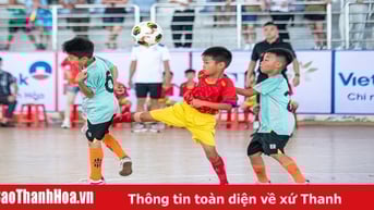 U8 Nghi Sơn giành vé vào bán kết sau chiến thắng nghẹt thở trước U8 Cẩm Thuỷ