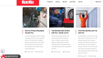 Gọi thợ thông cống nghẹt tại Cần Thơ nhanh chóng qua tổng đài dịch vụ dân dụng KucKu