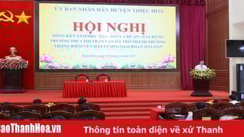 Thiệu Hóa tiếp tục khẳng định vị trí nhóm dẫn đầu giáo dục toàn tỉnh