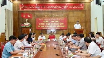 Sơ kết công tác thi đua, khen thưởng Cụm thi đua các Huyện: Giữ vững tinh thần thi đua, đảm bảo chuyển tiếp hiệu quả trong mô hình đơn vị hành chính mới