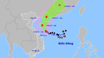 Bão số 1 đang mạnh lên, di chuyển ngược lên phía bắc