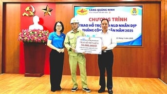 Gần 380 triệu đồng hỗ trợ công nhân khó khăn ngành Hàng hải