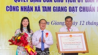 Lễ công bố Quyết định công nhận xã Tam Giang đạt chuẩn nông thôn mới