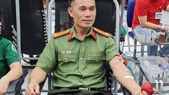 Trung tá công an gần 30 lần hiến máu cứu người