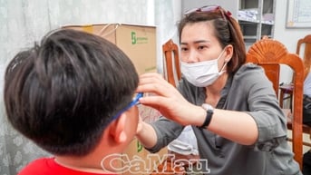 Hỗ trợ 60 trẻ được phẫu thuật mắt sụp mi, lé