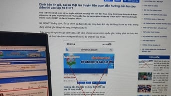 Cảnh báo link giả, lừa đảo về tra cứu điểm thi lớp 10