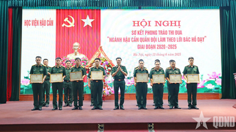 Học viện Hậu cần sơ kết Phong trào Thi đua “Ngành Hậu cần Quân đội làm theo lời Bác Hồ dạy”