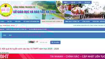 Link tra cứu điểm thi vào lớp 10 THPT Hà Tĩnh năm học 2025 - 2026