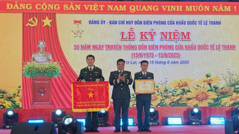 Đồn Biên phòng Cửa khẩu Quốc tế Lệ Thanh kỷ niệm 50 năm ngày truyền thống