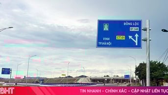 Giúp tài xế tránh nhầm đường tại nút giao cao tốc ở Đồng Lộc