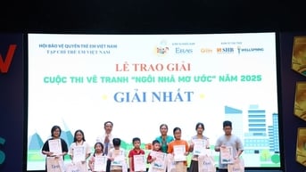 Hơn 300 triệu đồng trao giải Cuộc thi vẽ tranh toàn quốc "Ngôi nhà mơ ước"
