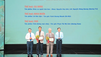 Trao giải Cuộc vận động sáng tác văn học nghệ thuật về nghề báo