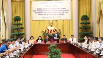Họp báo công bố Lệnh của Chủ tịch nước về Nghị quyết sửa đổi, bổ sung một số điều của Hiến pháp