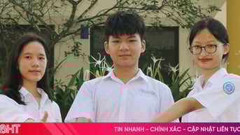 3 học sinh cùng trường đạt thủ khoa THPT Chuyên Hà Tĩnh