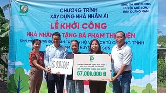 Bạn đọc Báo Dân trí ủng hộ xây dựng nhà nhân ái tại xã Quế Phong