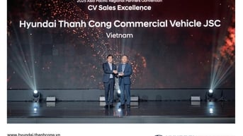Hyundai Thành Công Thương Mại xuất sắc nhận giải thưởng Bán hàng tốt nhất khu vực Châu Á Thái Bình Dương năm 2024
