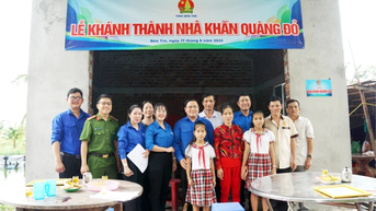 Khánh thành công trình 'Nhà Khăn quàng đỏ' và 'Mái ấm Thanh niên' trên địa bàn huyện Thạnh Phú