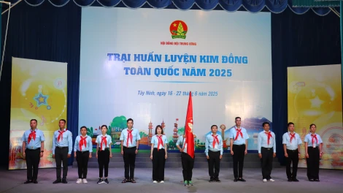 Khai mạc Trại huấn luyện Kim Đồng cấp I toàn quốc năm 2025 tại tỉnh Tây Ninh