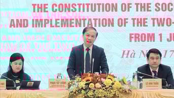 Họp báo quốc tế về sửa đổi một số điều của Hiến pháp và triển khai mô hình chính quyền địa phương 2 cấp