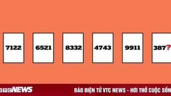 Trong 15 giây đố bạn tìm ra chữ số ẩn sau dấu hỏi chấm