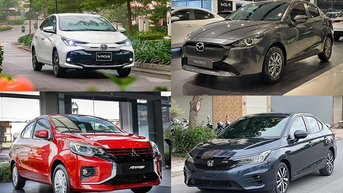 Doanh số sedan hạng B tháng 5/2025 tại Việt Nam