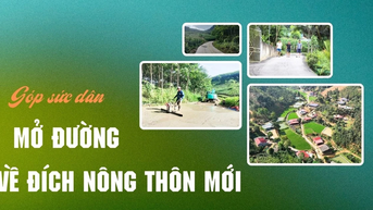 Góp sức dân mở đường về đích nông thôn mới