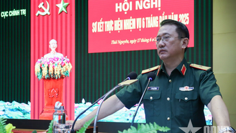 Cục Chính trị Quân khu 1 sơ kết thực hiện nhiệm vụ 6 tháng đầu năm 2025