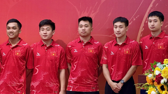 Đội tuyển bóng bàn Việt Nam có trang phục thi đấu mới