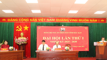 Đại hội Đảng bộ Tòa án nhân dân tỉnh Bắc Kạn, nhiệm kỳ 2025 - 2030