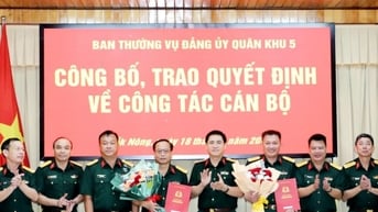 Quân khu 5 trao quyết định điều động cán bộ tại tỉnh Đắk Nông
