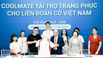 Startup Coolmate tài trợ trang phục cho Liên đoàn Cờ Việt Nam giai đoạn 2025-2028