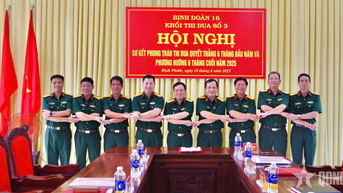 Khối thi đua số 3 Binh đoàn 16 sơ kết Phong trào Thi đua Quyết thắng 6 tháng đầu năm