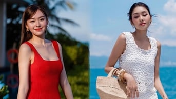 Á hậu Tường San khoe dáng gợi cảm, đọ sắc bên Thảo Nhi Lê