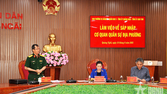 Quân khu 5, Tỉnh ủy Quảng Ngãi và Kon Tum làm việc về sáp nhập cơ quan quân sự địa phương