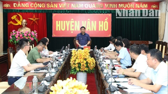 Đoàn giám sát Ban thường vụ Tỉnh ủy Sơn La làm việc tại huyện Vân Hồ