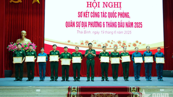 Bộ CHQS tỉnh Thái Bình sơ kết công tác quốc phòng, quân sự địa phương 6 tháng đầu năm