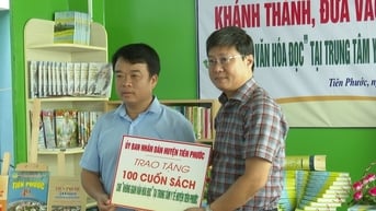 Khánh thành “Không gian văn hóa đọc” tại Trung tâm Y tế huyện Tiên Phước