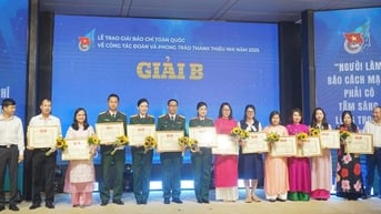 Báo Pháp luật Việt Nam nhận Giải B Giải báo chí toàn quốc về công tác Đoàn và phong trào thanh thiếu nhi năm 2025